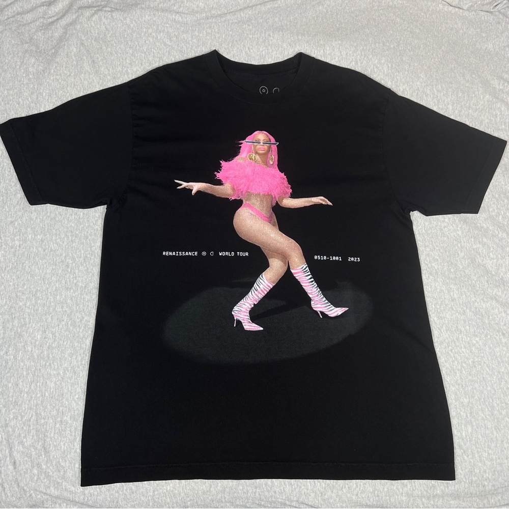 Beyoncé Renaissance World Tour Shirt Mens L Black Year of Renaissance 2023 Tee